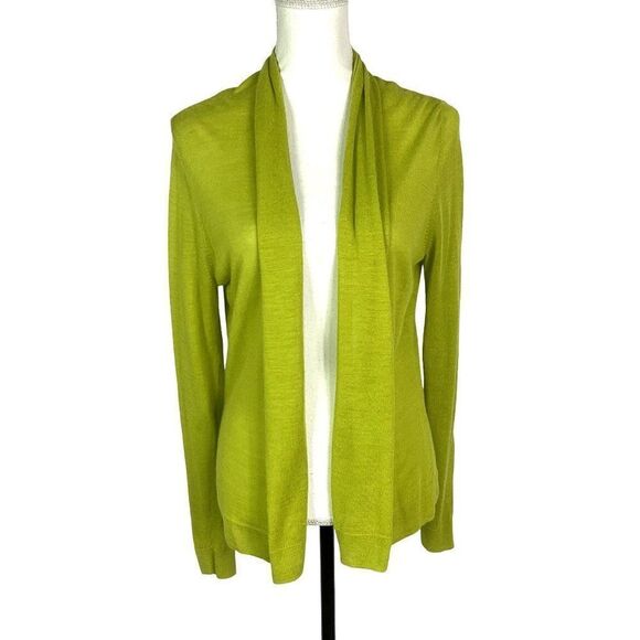 Ann Taylor Factory Open, Lightweight Cardigan, size large, the color is Pear - Picture 1 of 8